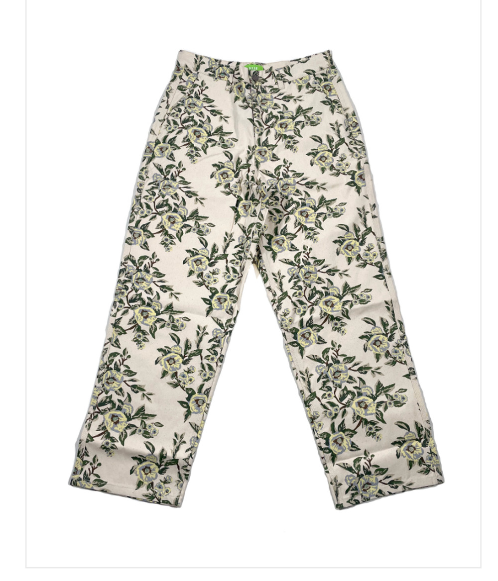 HUF Grafton Boyd Pant streetwear skate floral camo heavy duty twill Size 32